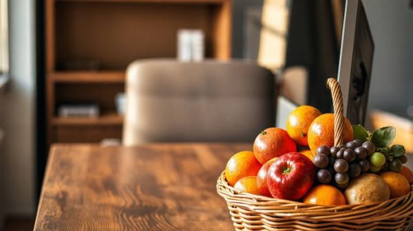 5 raisons d'opter pour des corbeilles de fruits au bureau