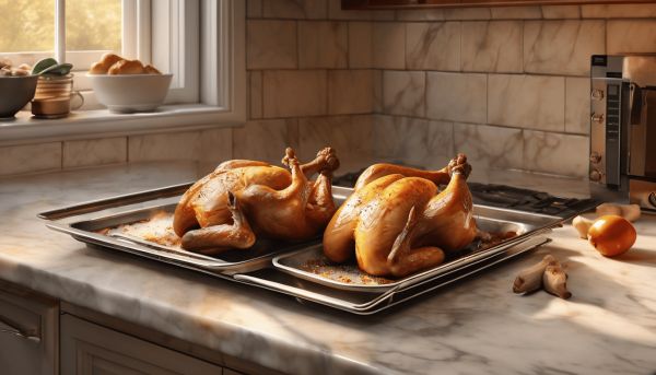 Comment réussir un poulet croustillant au four chaleur tournante