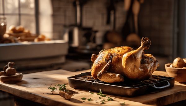 Réussir un poulet croustillant au four traditionnel